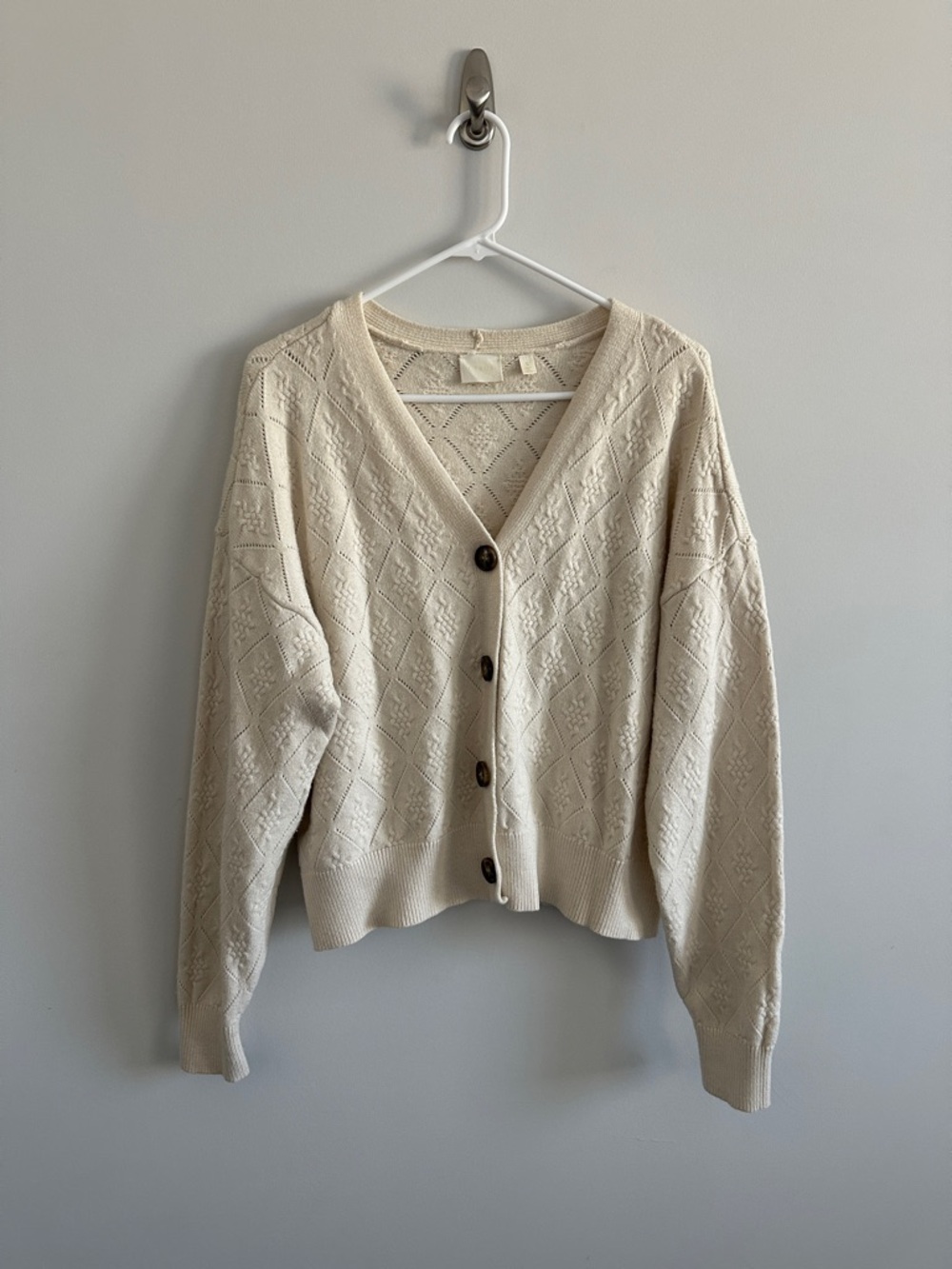 Cyrus The Diamond Stitch Cardigan Size L